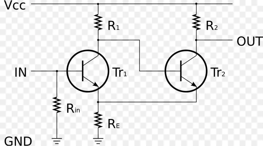 Diagrama De Circuito，Transistores PNG