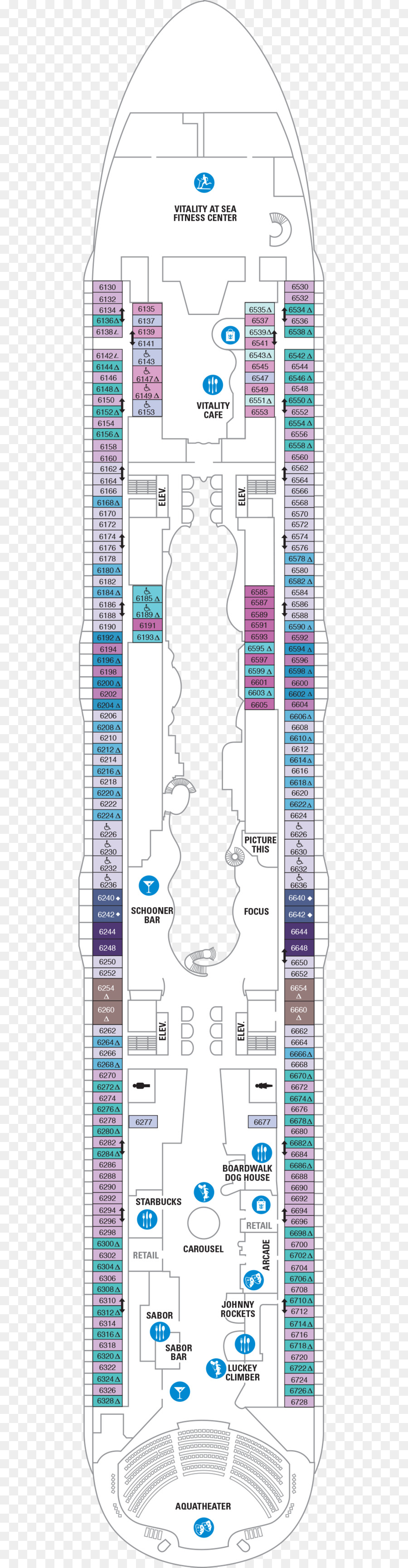 Planta Do Convés Do Navio De Cruzeiro，Layout PNG