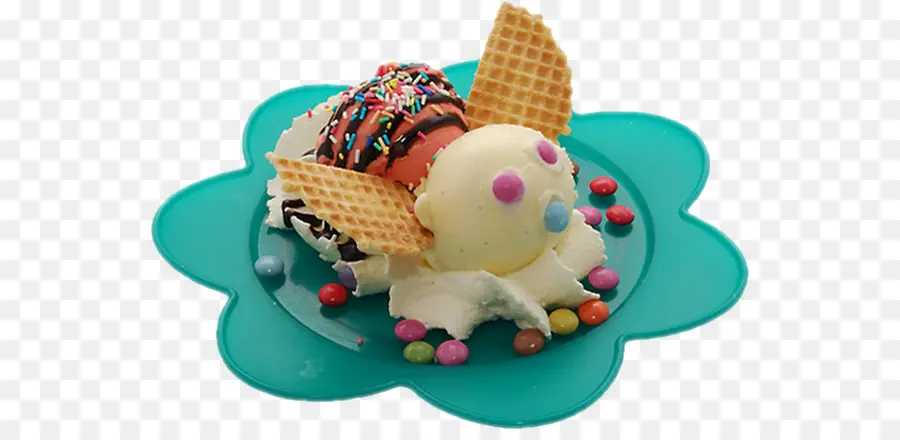 Sundae，Sorvete Napolitano PNG