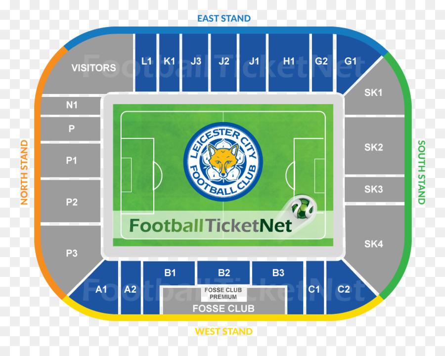 Mapa Do Estádio Da Cidade De Leicester，Futebol PNG