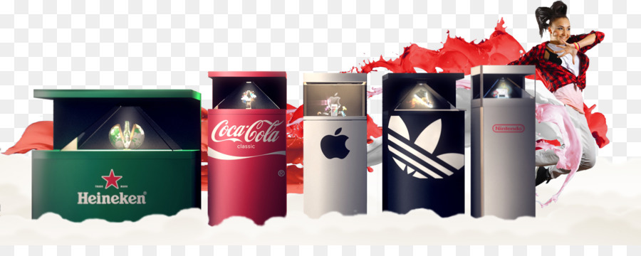 A Coca Cola，Visualização Holográfica PNG