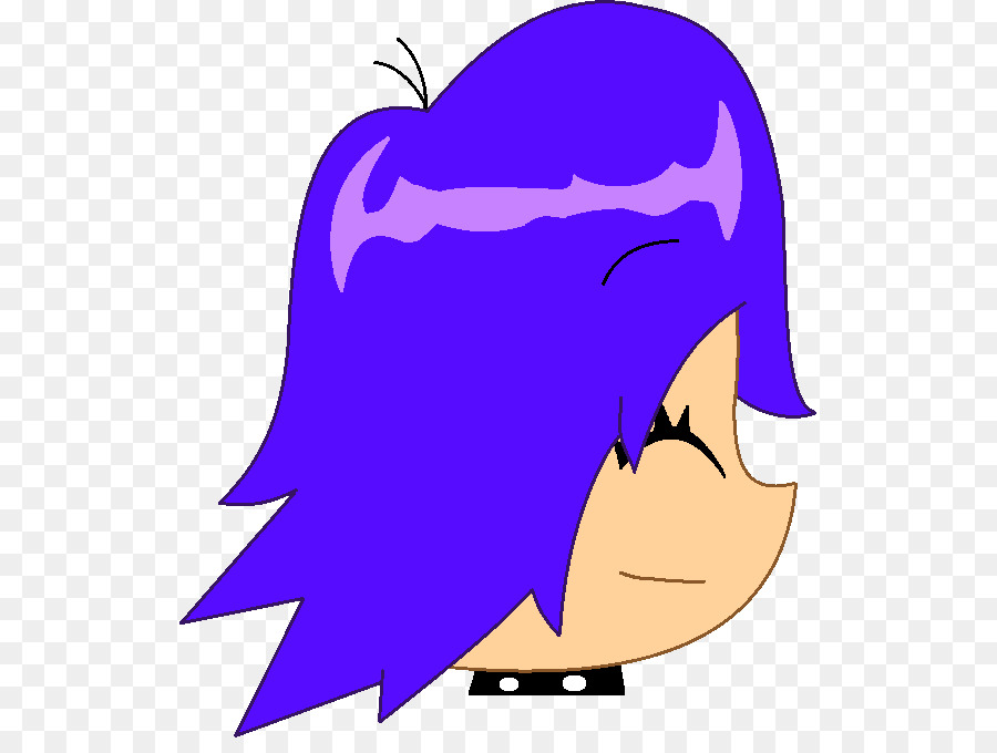 Personagem De Desenho Animado Com Cabelo Roxo，Animação PNG