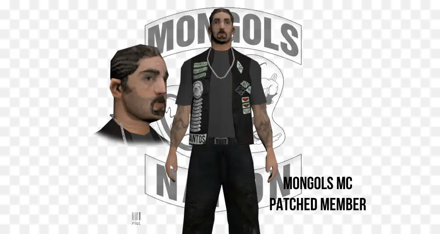 Membro Corrigido Do Mongols Mc，Motocicleta PNG