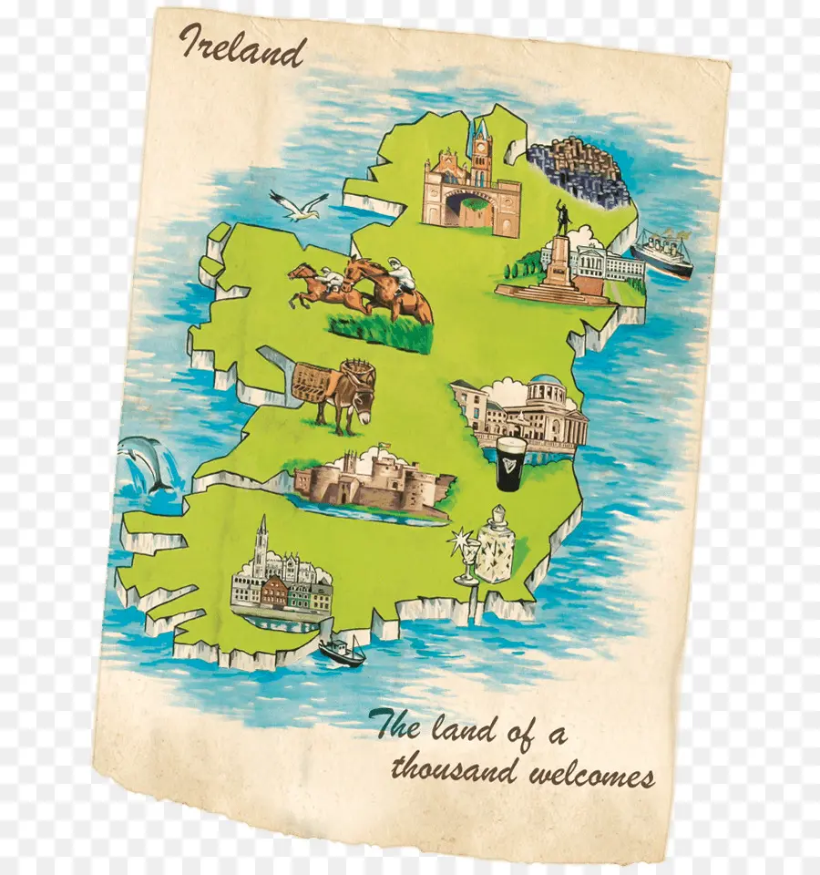 Mapa Da Irlanda，País PNG