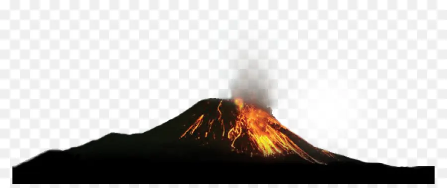 Vulcão Em Erupção，Lava PNG