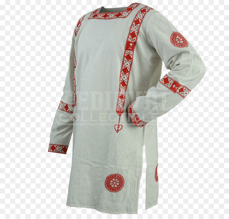 Túnica Medieval，Padrão Vermelho PNG