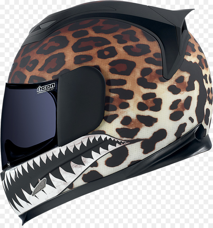 Capacete Com Estampa De Leopardo，Motocicleta PNG