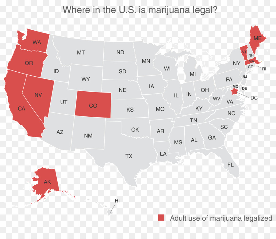 Estados Unidos，Legalidade Da Cannabis PNG