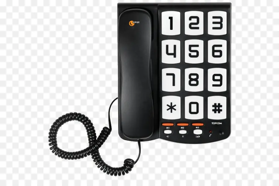 Fio De Botão Grande Sologic T101 Nenhum Mostrador Preto，Telefone PNG