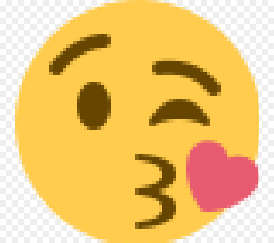 Beijando Emoji，Piscar PNG