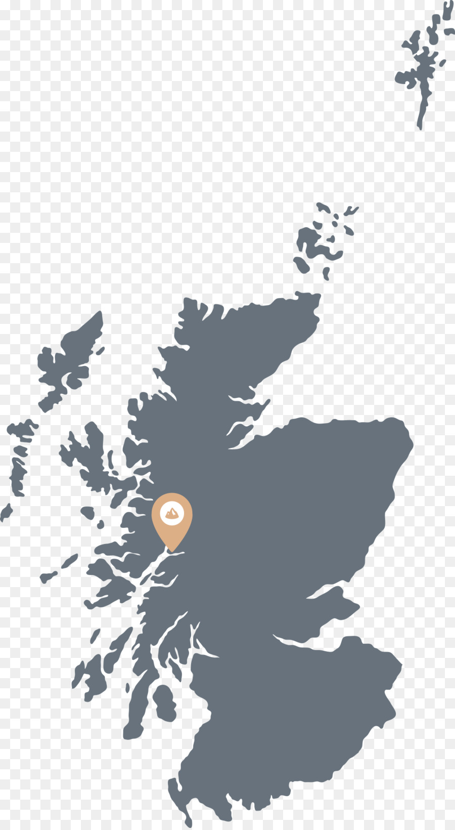 A Escócia，Mapa PNG