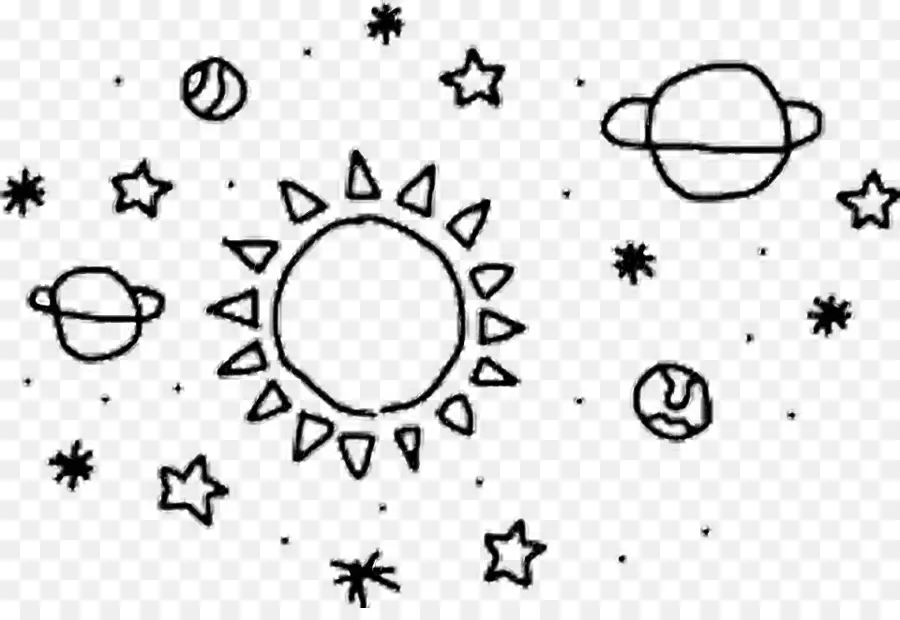 Sol E Planetas，Estrelas PNG