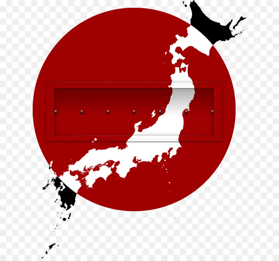 Mapa Do Japão，Círculo Vermelho PNG