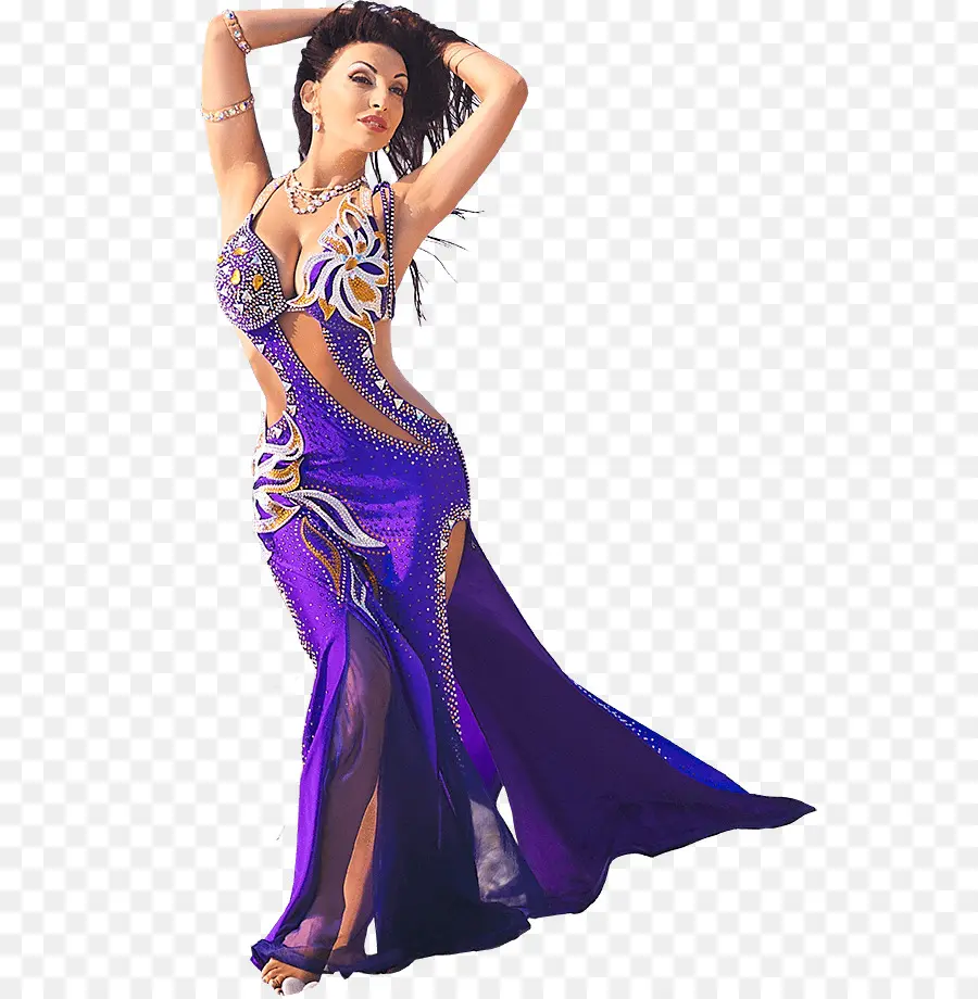 Vestido Roxo，Mulher PNG