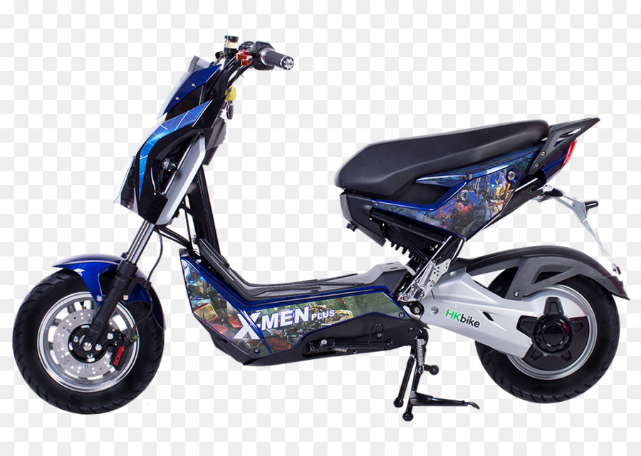 Scooter Elétrica，Azul PNG