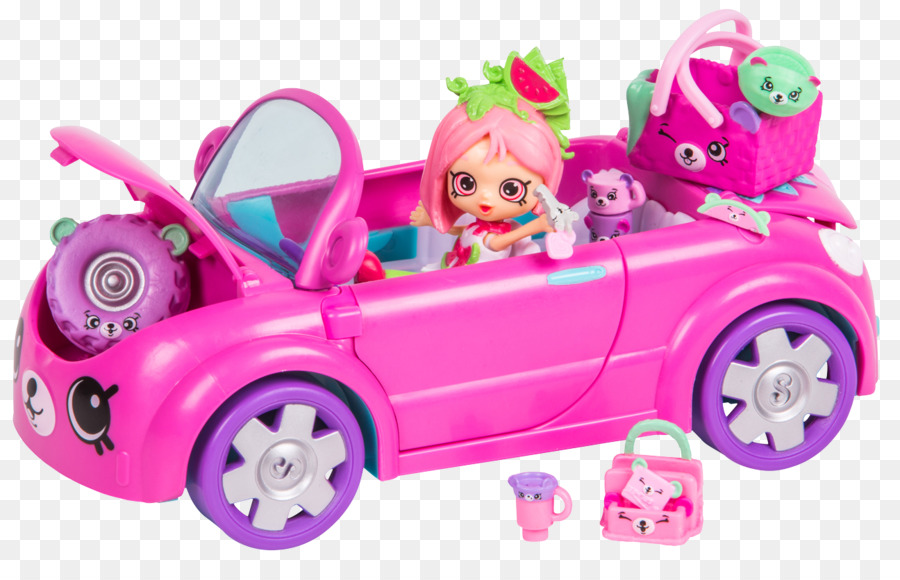 Carro De Brinquedo Rosa，Boneca PNG