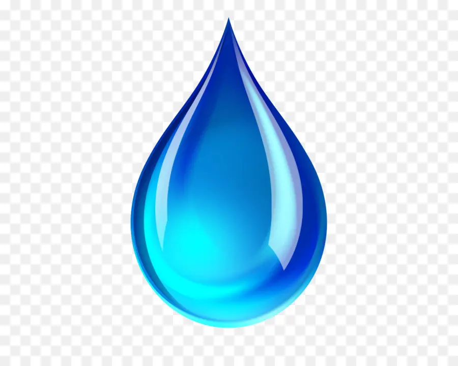 Gota D'água，Azul PNG