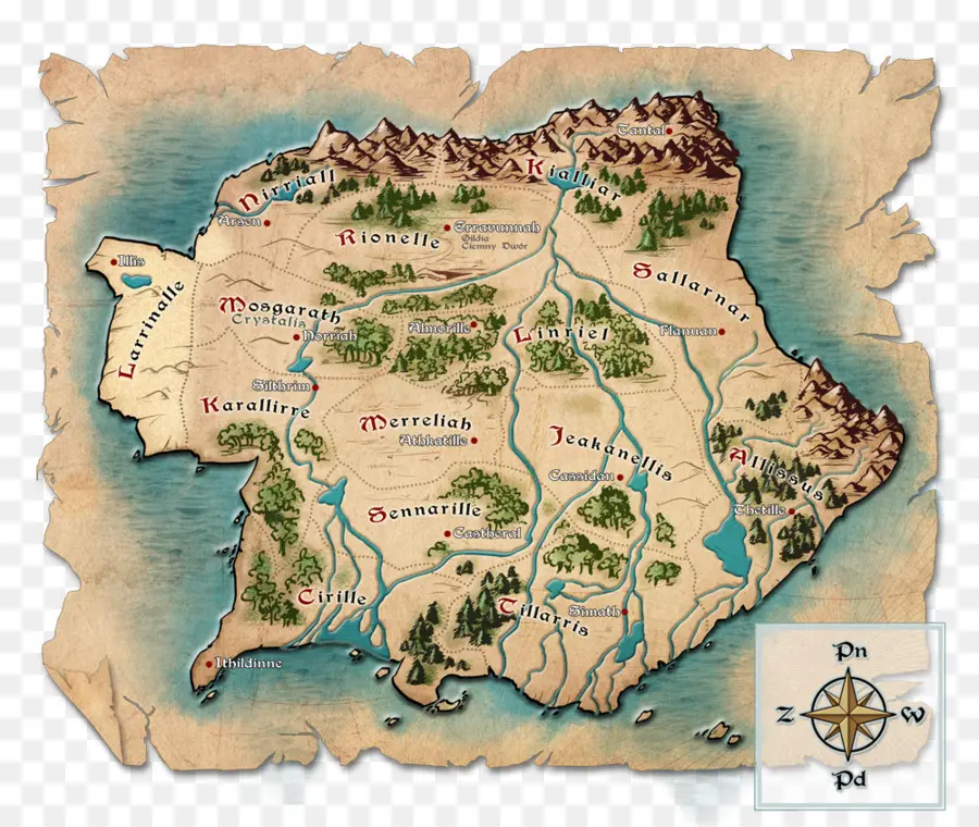 Fantasia Mapa，Mundo PNG