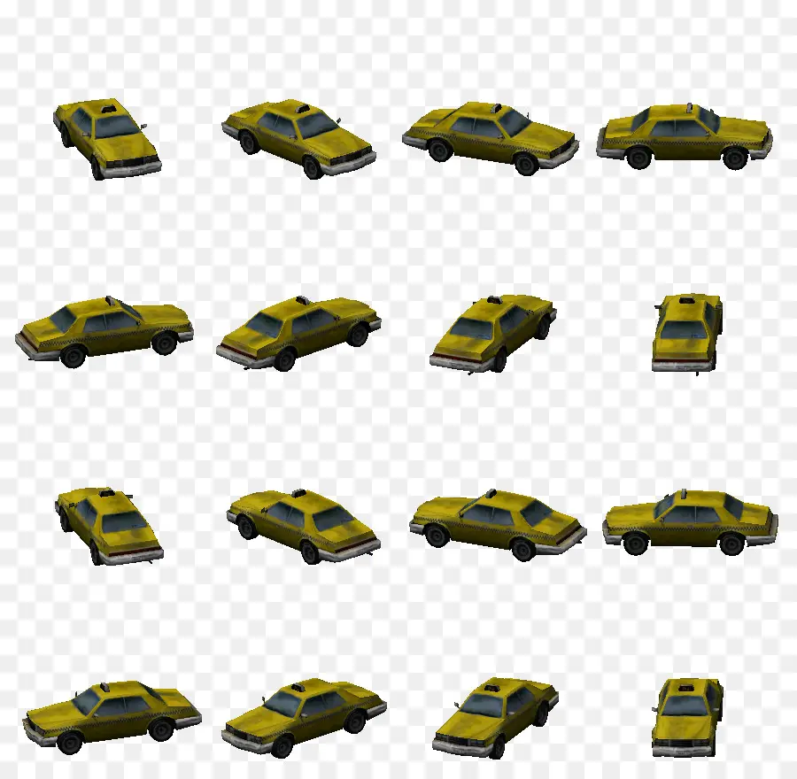 Carros Amarelos，Táxi PNG