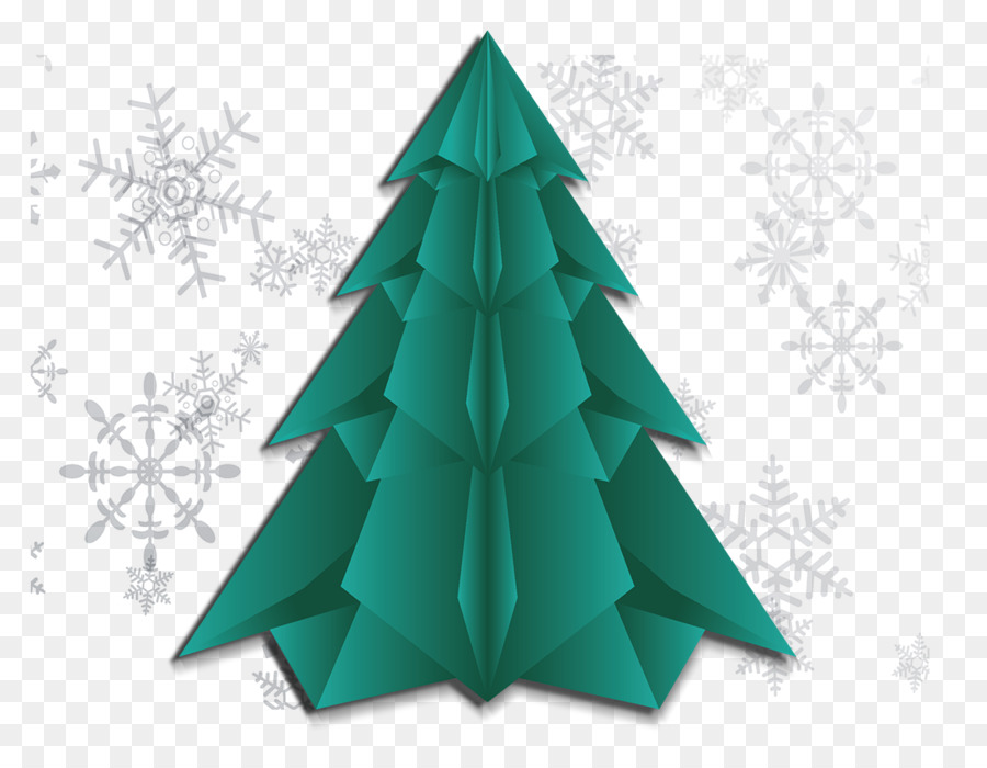 Árvore De Natal Verde，Origami PNG