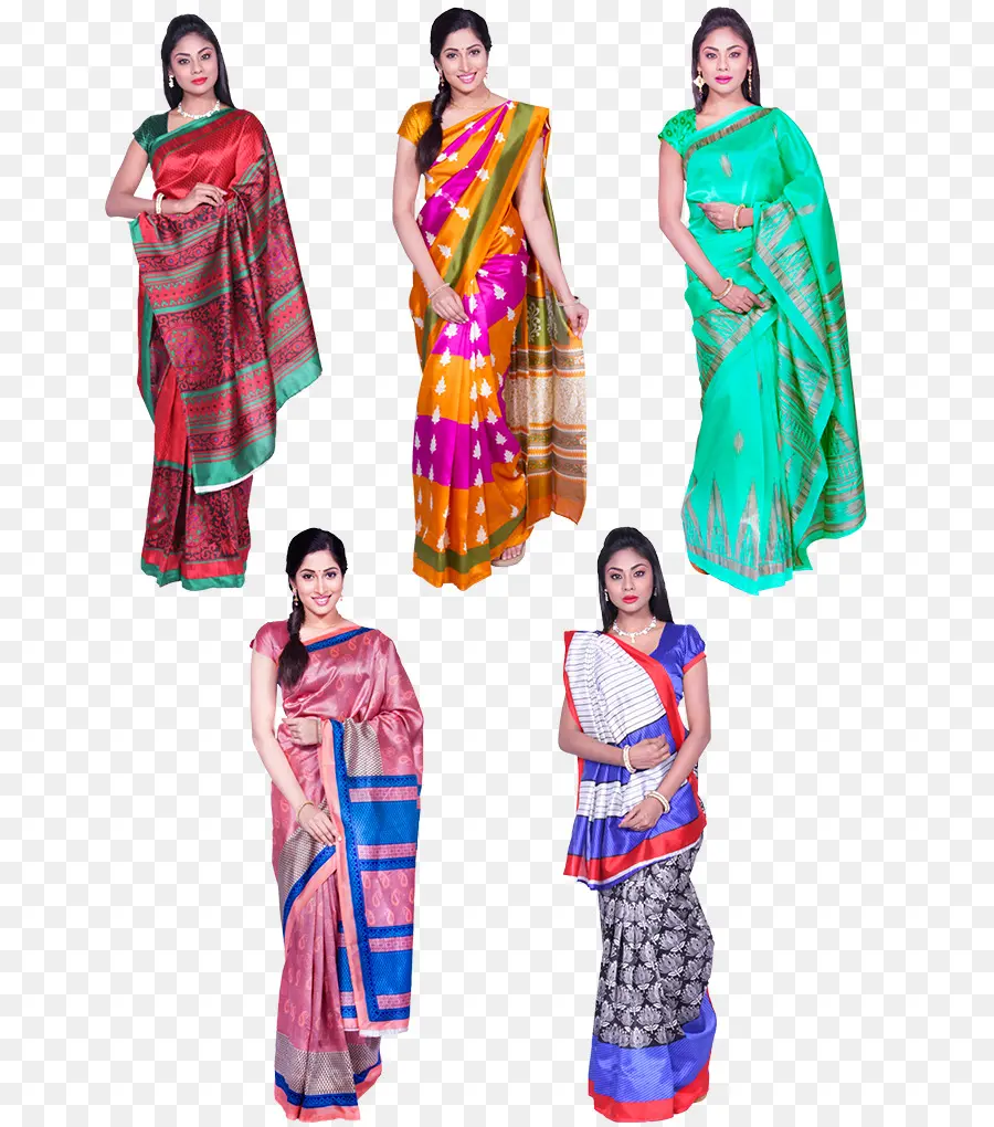 Mulheres Em Sarees，Tradicional PNG