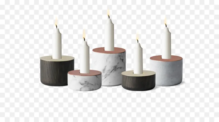 Castiçais Modernos，Velas PNG