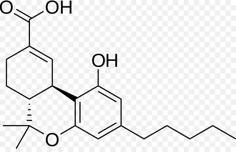 11nor9carboxythc，Tetrahidrocanabinol PNG