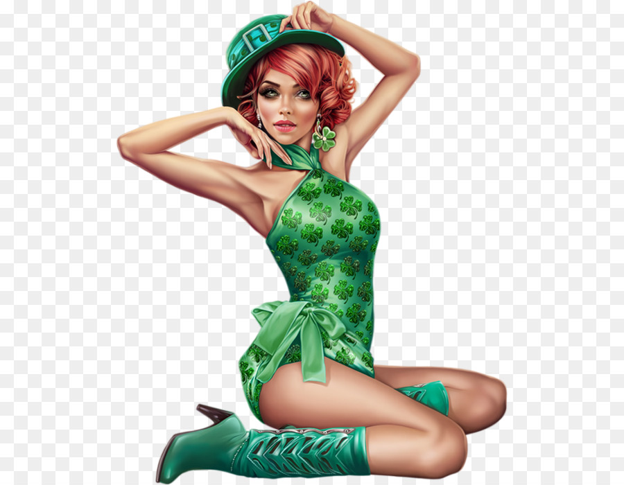 Mulher De Verde，Fantasia PNG