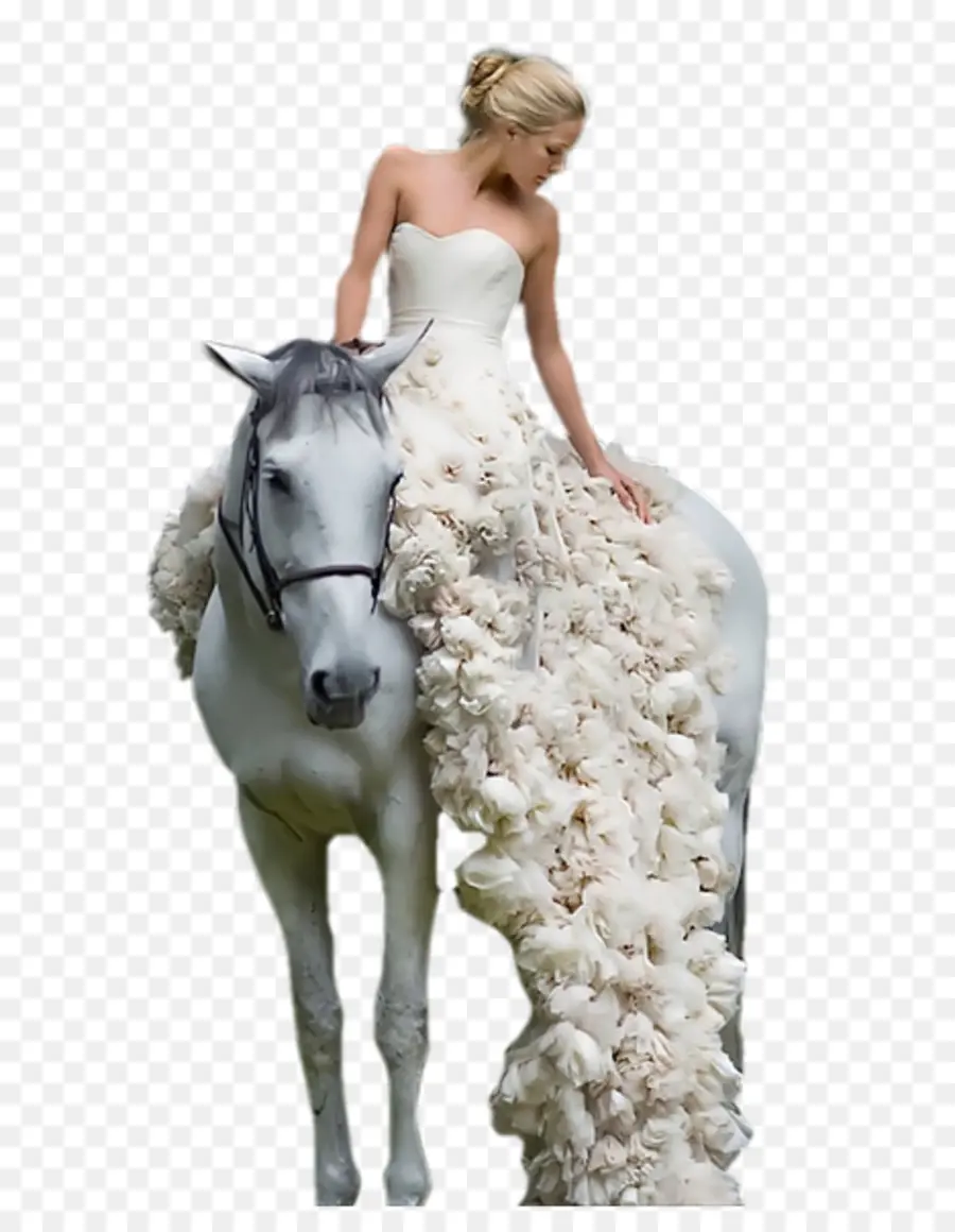 Noiva A Cavalo，Vestido De Noiva PNG