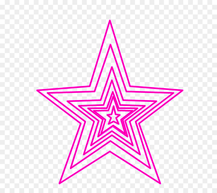 Estrela Rosa，Brilho PNG