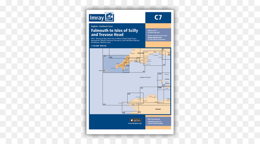 Imray Gráfico C6 Salcombe Para Lagarto Ponto，Carta Náutica PNG