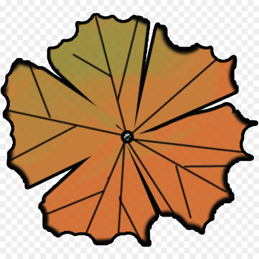 Folha Laranja，Outono PNG