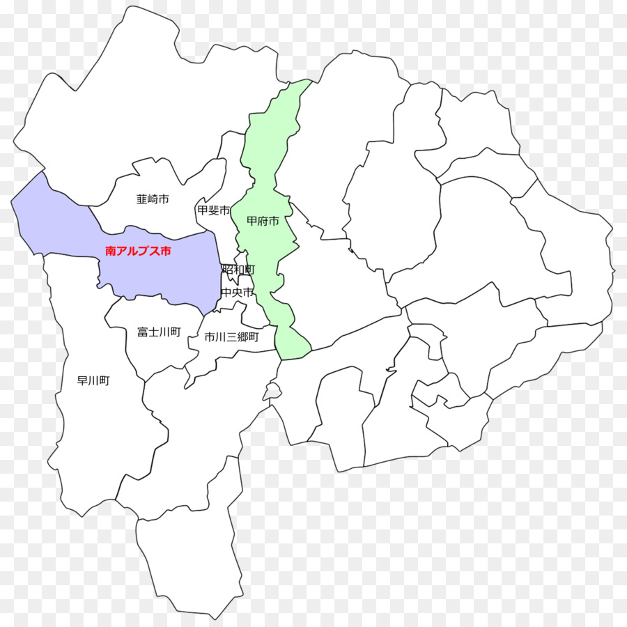 Prefeitura De Yamanashi，Mapa PNG
