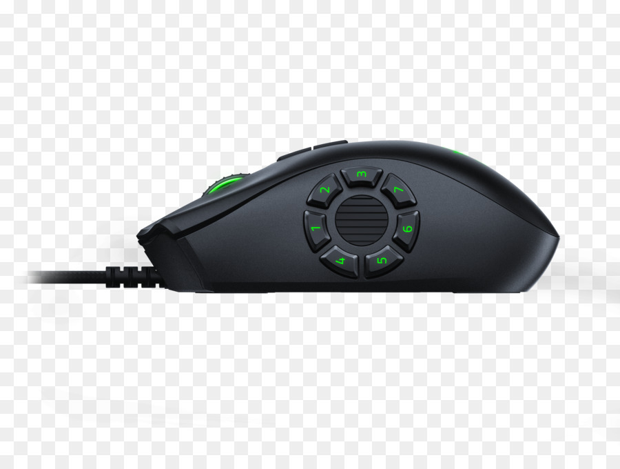 Mouse De Computador，Usb Gaming Mouse óptico Razer Naga Trindade Retroiluminado PNG