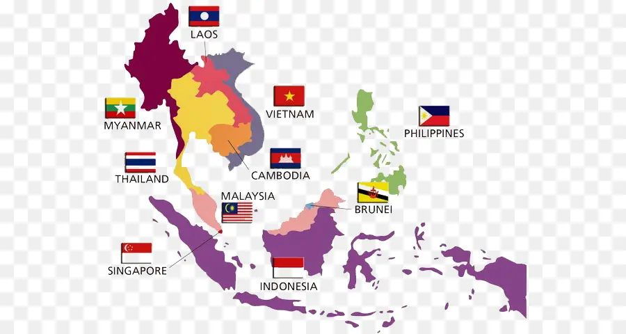 Associação Das Nações Do Sudeste Asiático，Os Estados Membros Da Associação De Nações Do Sudeste Asiático PNG