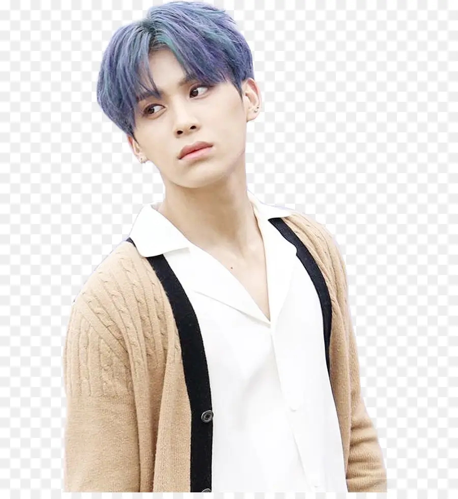 Homem Com Cabelo Azul，Moda PNG