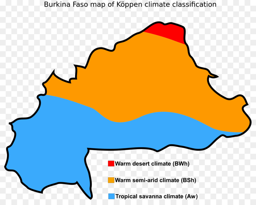 Burkina Faso，Classificação Climática De Köppen Geiger PNG