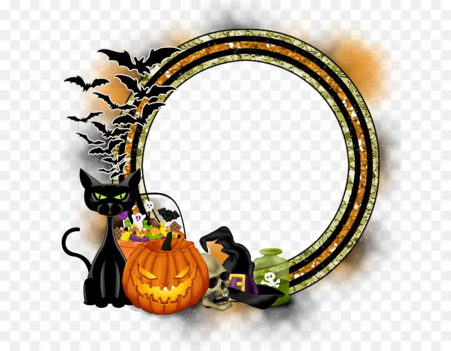 Moldura De Halloween，Feriado PNG