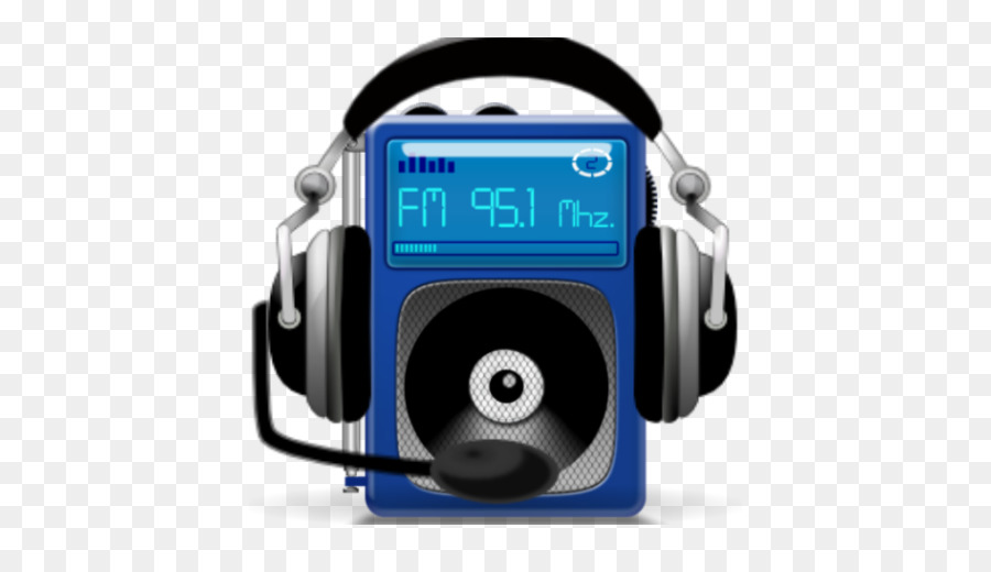 Rádio Azul，Fones De Ouvido PNG