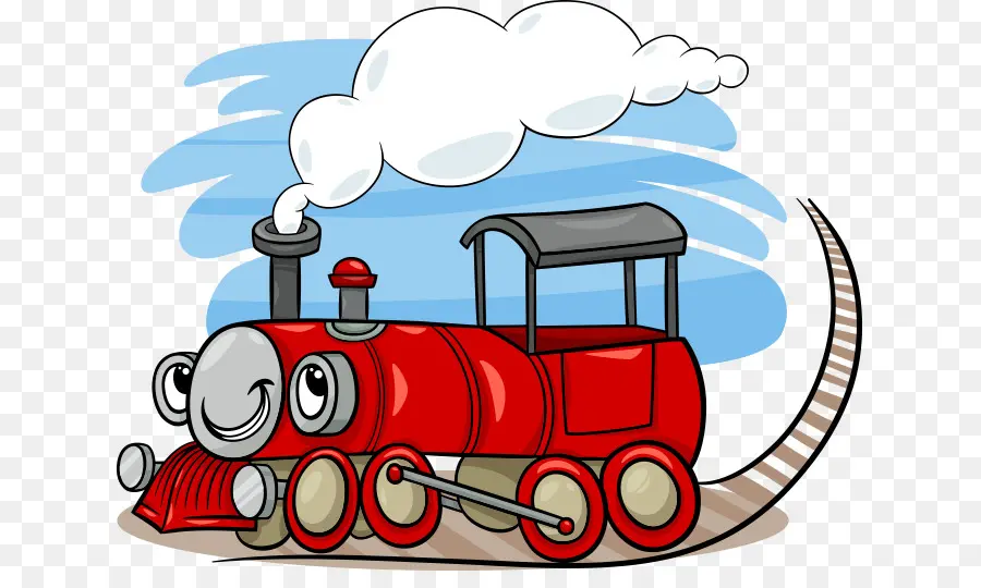 Trem Dos Desenhos Animados，Locomotiva PNG