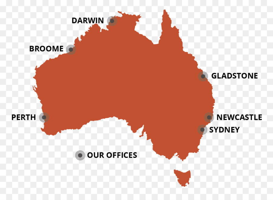 Austrália，Mapa PNG