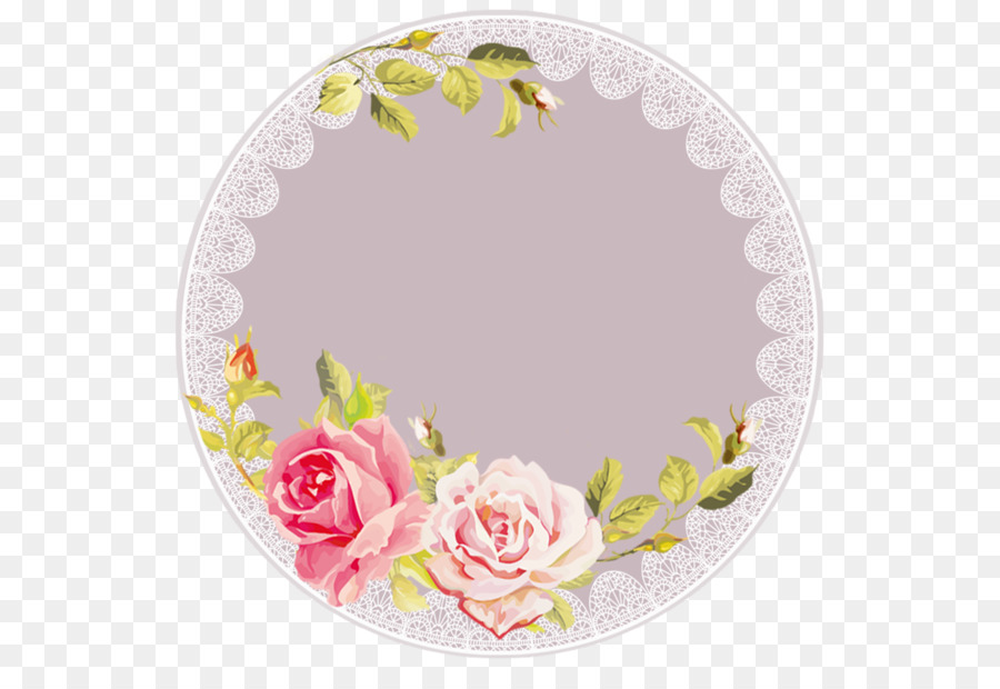 Moldura Floral，Rosas PNG