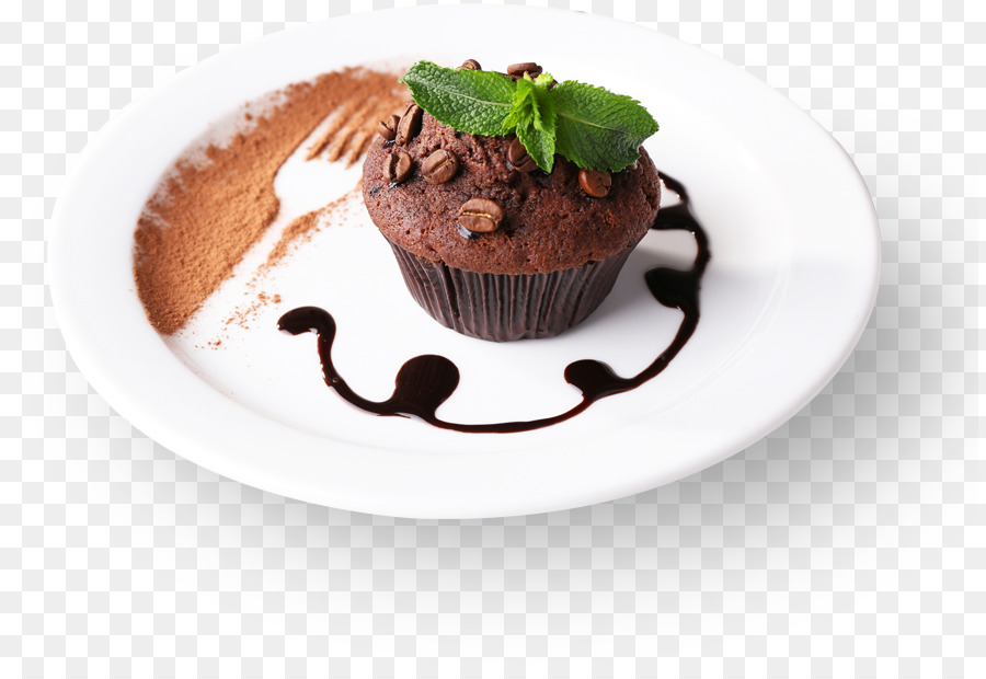 Muffin De Chocolate，Sobremesa PNG