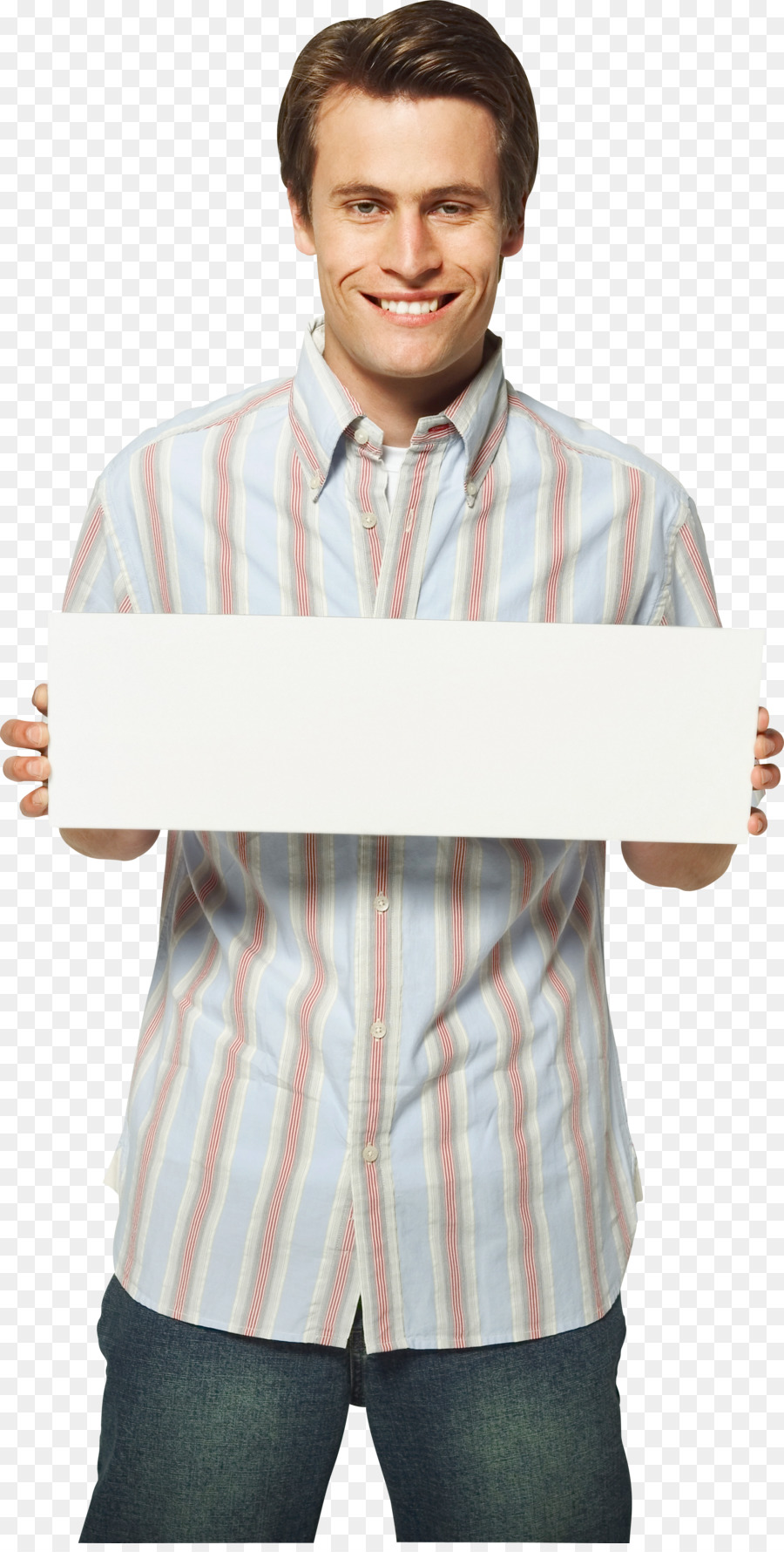 Homem Com Sinal Em Branco，Sinal PNG