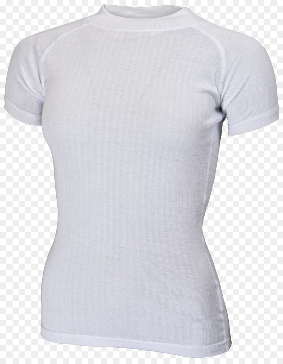 Camiseta Branca，Manga Curta PNG