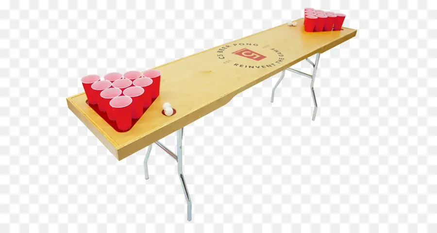 Mesa De Beer Pong，Xícaras PNG