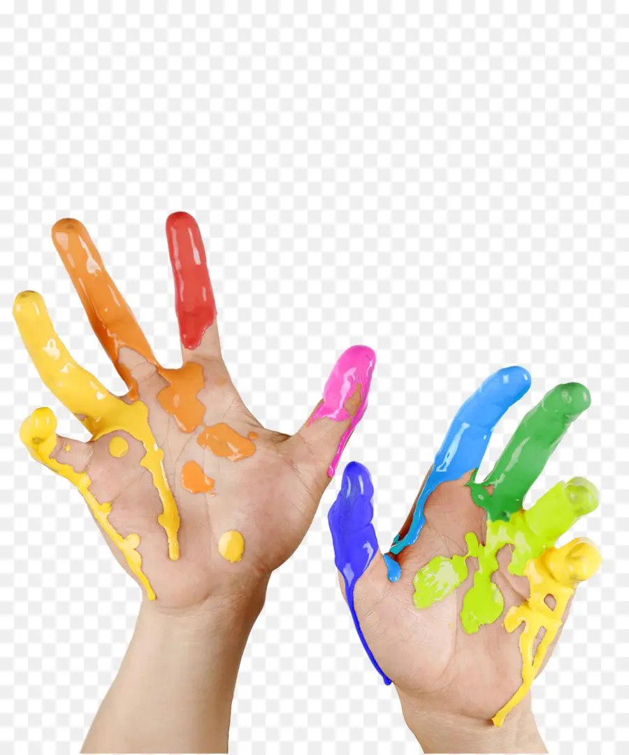 Mãos Pintadas，Colorido PNG