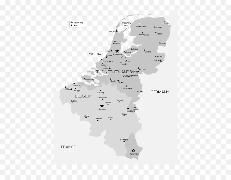 Bélgica，Países Baixos PNG