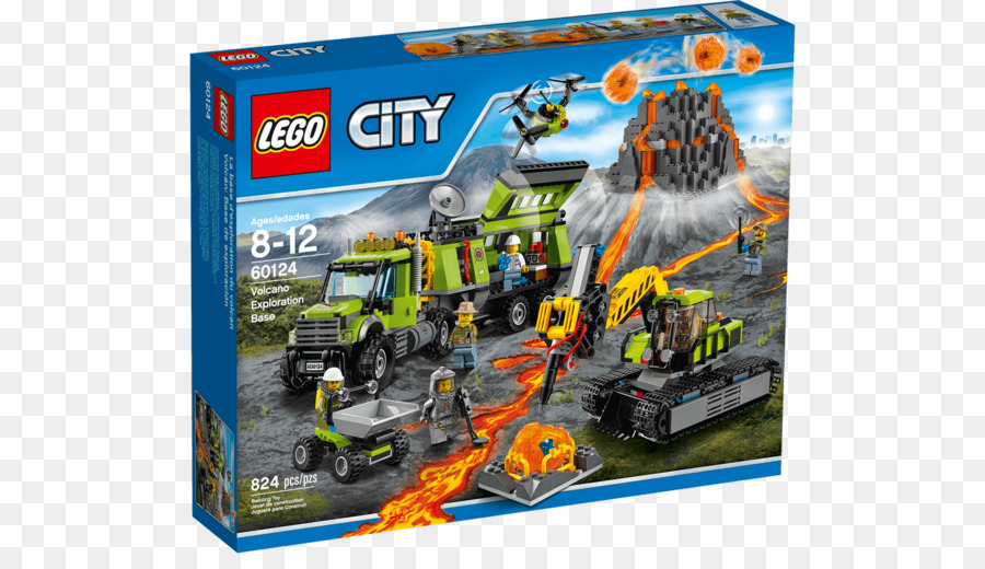 Lego 60124 Cidade Vulcão De Exploração Da Base De Dados，Lego PNG