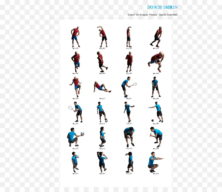 Poses Esportivas，Atletas PNG